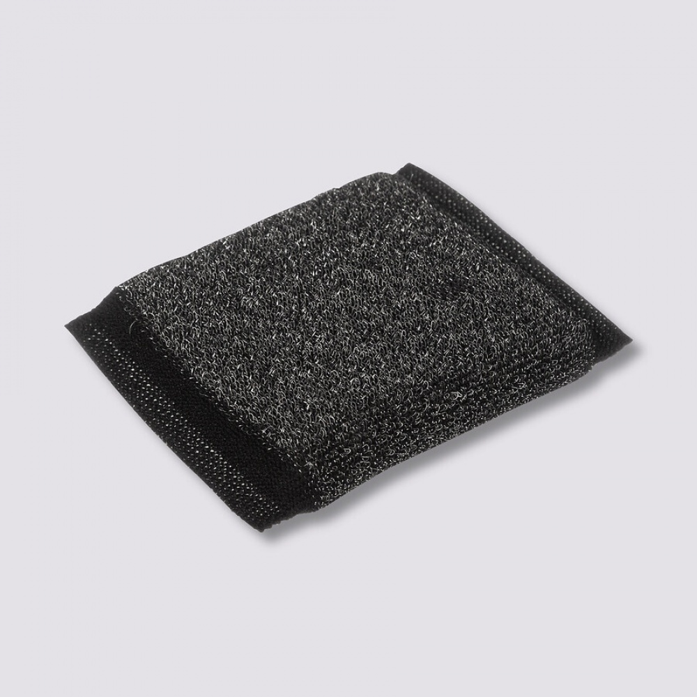 Scrubbing Sponges, Set of 3, ÉPONGES EN INOX, 10 x 9 cm, Black in the group Storage / Cleaning and waste sorting / Cloths and brushes at SmartaSaker.se (40463)