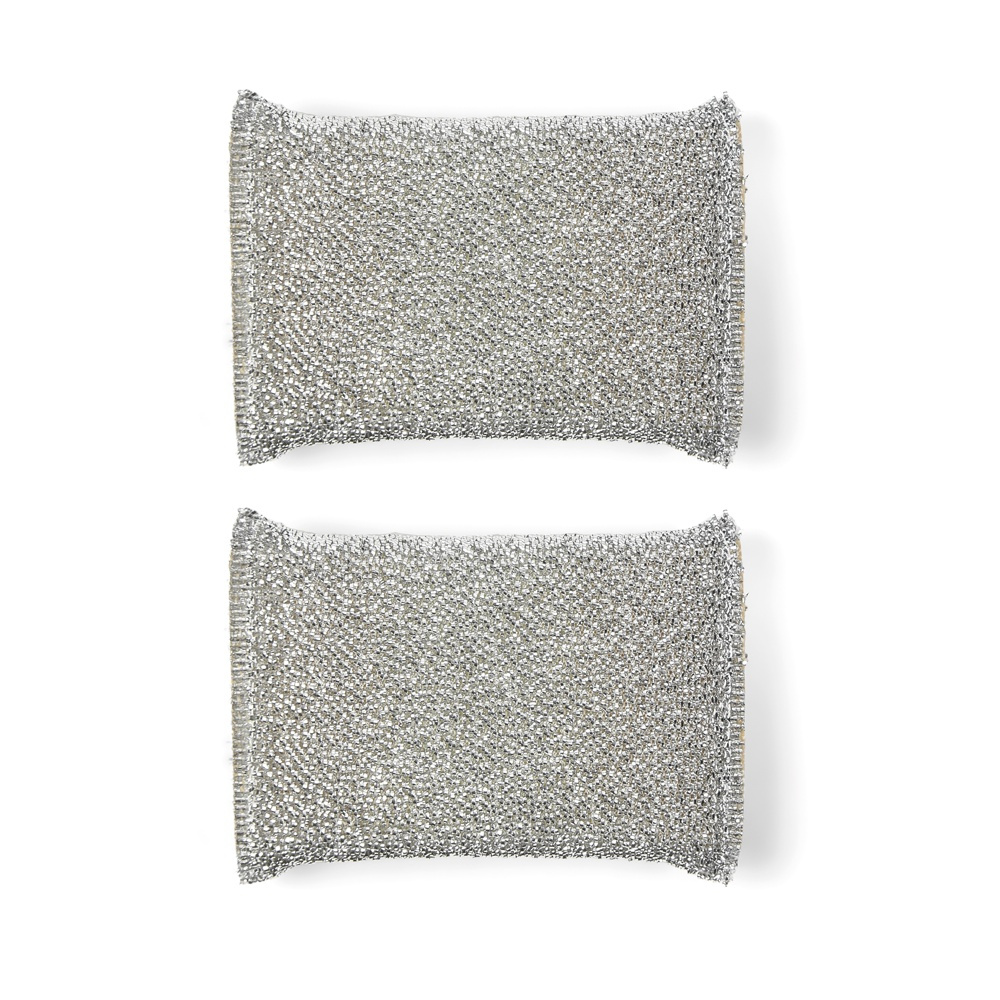 Sponges, Set of 2, RAYEN SOFT PADS, 13 x 8,5 cm, Silver in the group Storage / Cleaning and waste sorting / Cloths and brushes at SmartaSaker.se (40464)