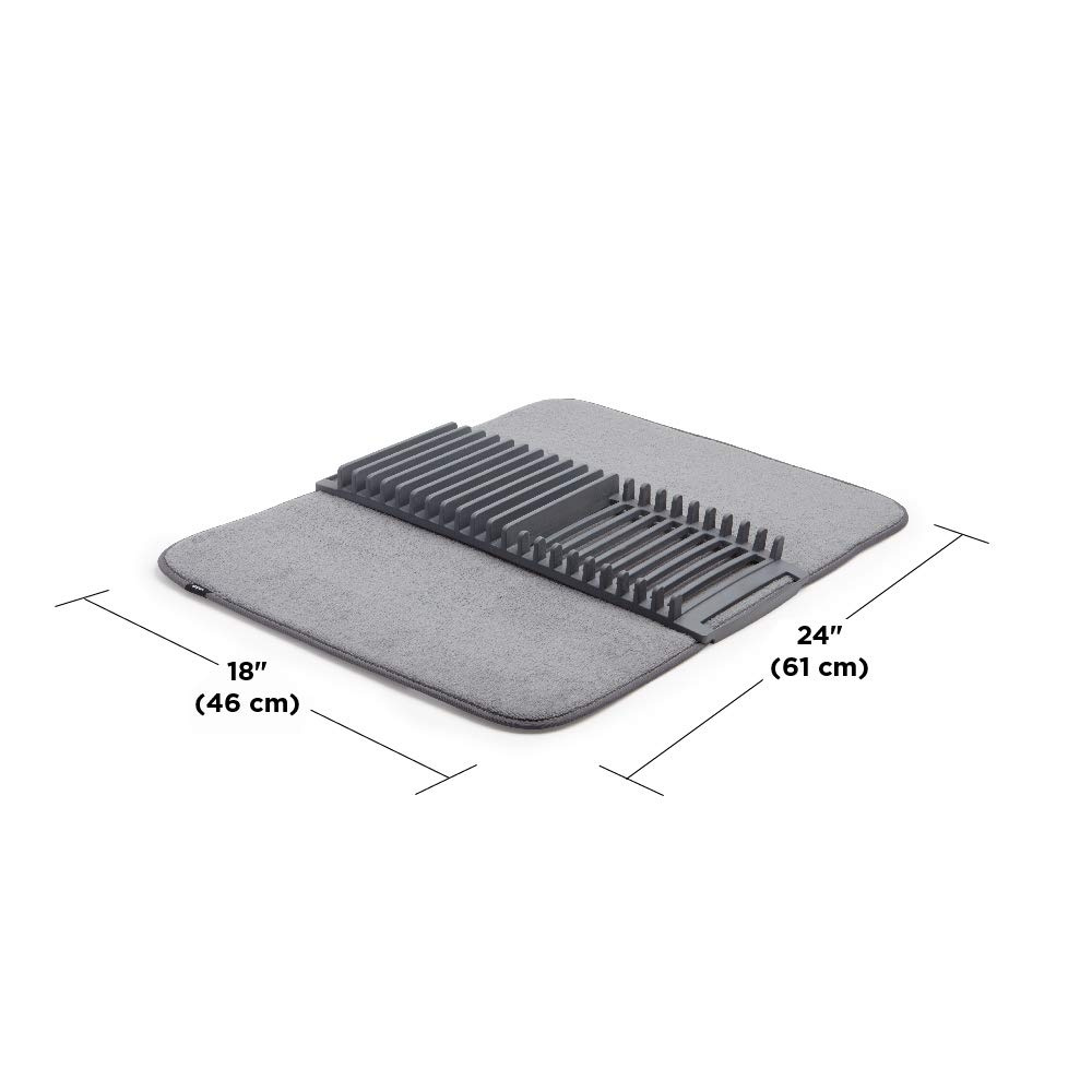 Drying Mat with Dish Rack, UDRY, 61 x 46 x H 4 cm, Umbra in the group Storage / Kitchen storage / Dish racks and sink accessories at SmartaSaker.se (40466)