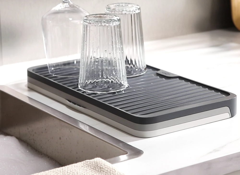 Expandable Draining Board, TIER, Joseph Joseph, Grey in the group Storage / Kitchen storage / Dish racks and sink accessories at SmartaSaker.se (40468)