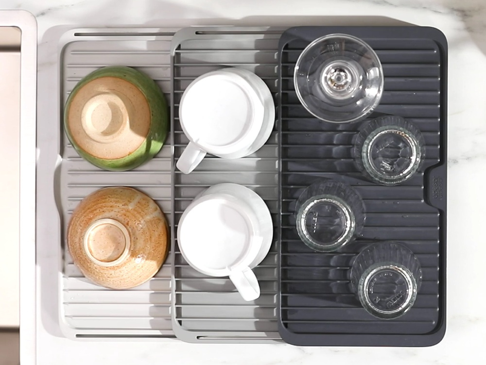Expandable Draining Board, TIER, Joseph Joseph, Grey in the group Storage / Kitchen storage / Dish racks and sink accessories at SmartaSaker.se (40468)