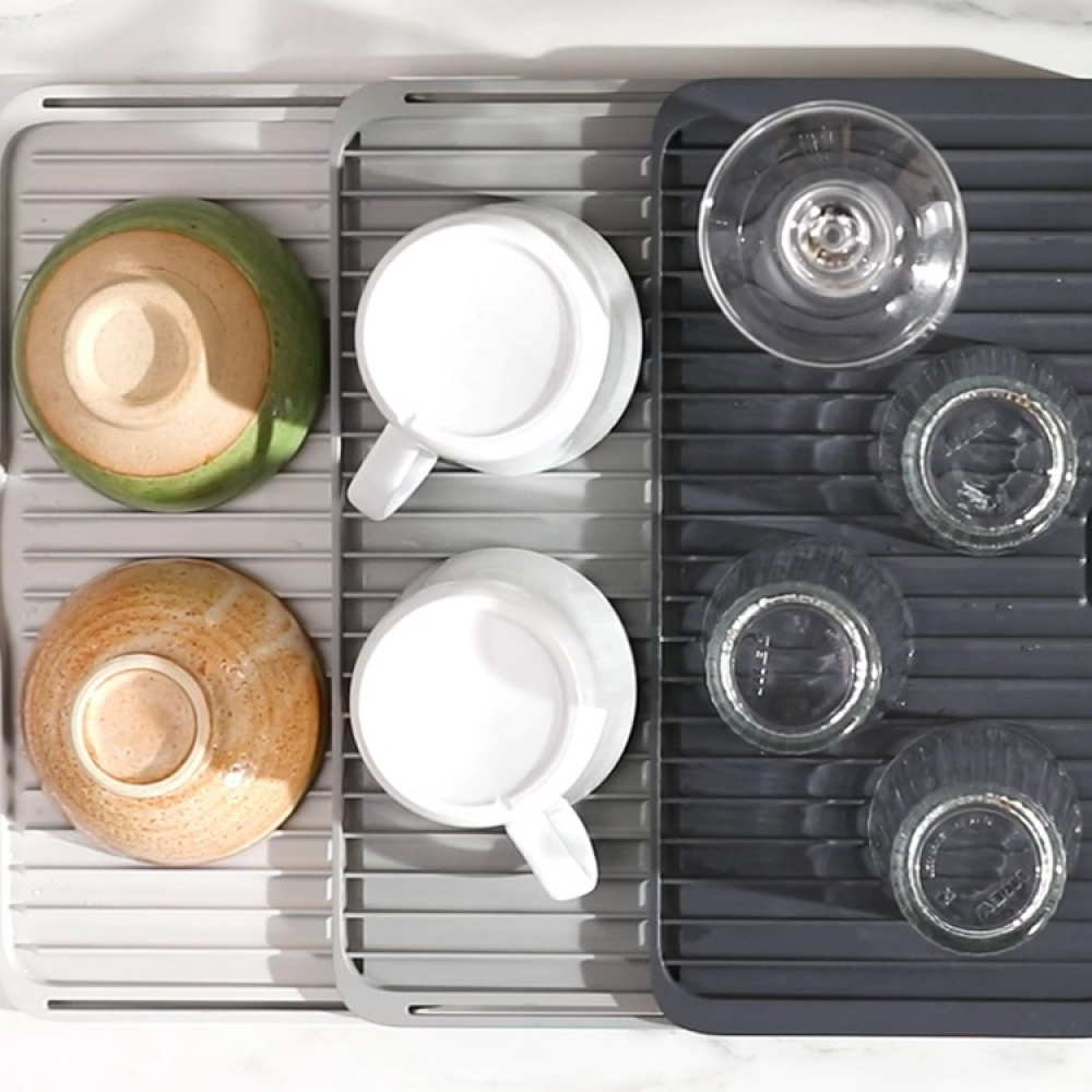 Expandable Draining Board, TIER, Joseph Joseph, Grey in the group Storage / Kitchen storage / Dish racks and sink accessories at SmartaSaker.se (40468)