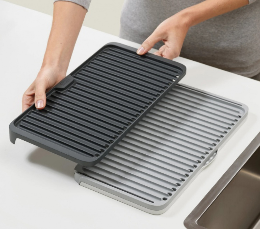 Expandable Draining Board, TIER, Joseph Joseph, Grey in the group Storage / Kitchen storage / Dish racks and sink accessories at SmartaSaker.se (40468)