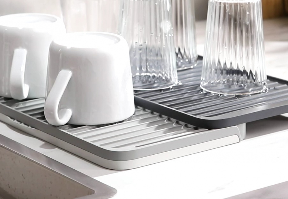 Expandable Draining Board, TIER, Joseph Joseph, Grey in the group Storage / Kitchen storage / Dish racks and sink accessories at SmartaSaker.se (40468)