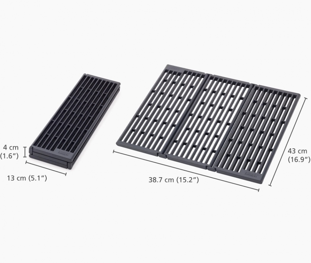 Draining Mat, PLATFORM SINK DRAINER, Joseph Joseph, Grey in the group Storage / Kitchen storage / Dish racks and sink accessories at SmartaSaker.se (40469)