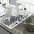 Draining Mat, TOWER FOLDABLE DRAINER, 42 x 26 x H 0,8 cm, Yamazaki, White Draining Mat, TOWER FOLDABLE DRAINER, 42 x 26 x H 0,8 cm, Yamazaki, White