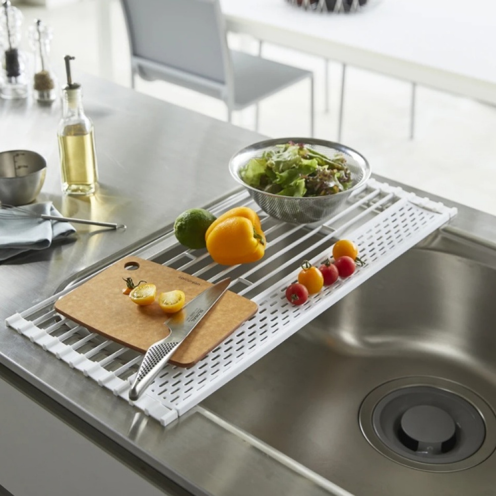 Draining Mat, TOWER FOLDABLE DRAINER, 42 x 26 x H 0,8 cm, Yamazaki, White in the group Storage / Kitchen storage at SmartaSaker.se (40470)