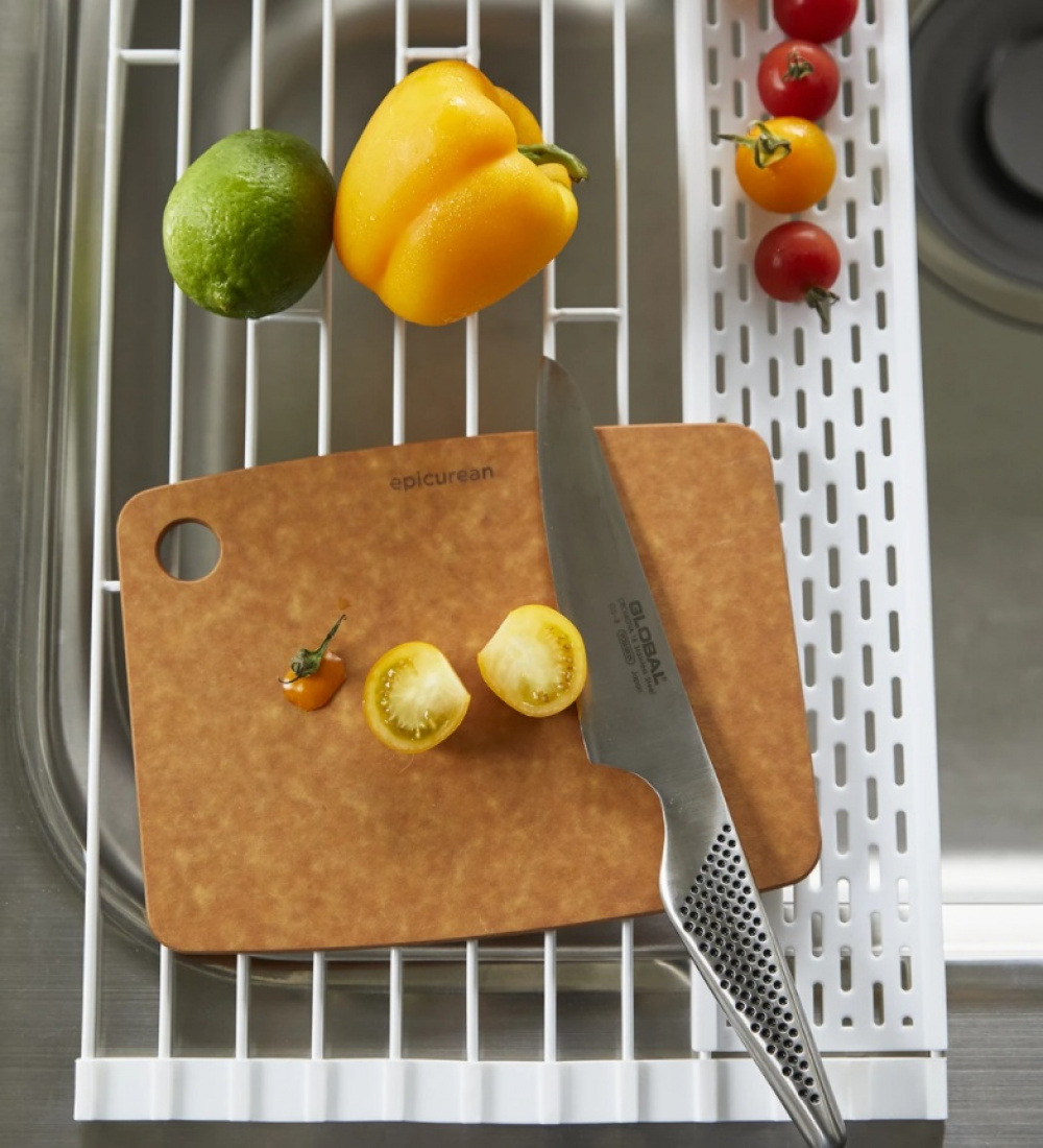 Draining Mat, TOWER FOLDABLE DRAINER, 42 x 26 x H 0,8 cm, Yamazaki, White in the group Storage / Kitchen storage / Dish racks and sink accessories at SmartaSaker.se (40470)