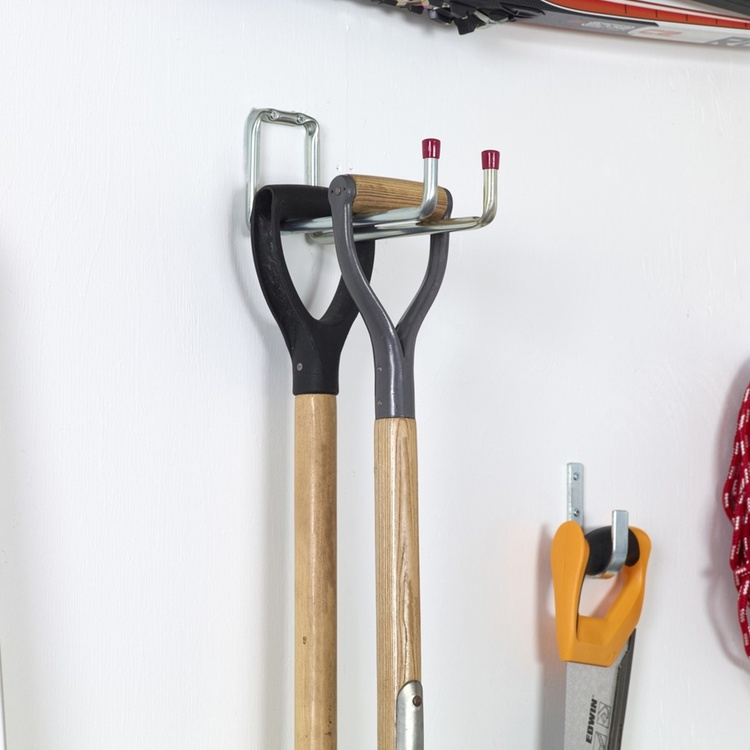 Utility hook, bent, 25cm, HABO 8529, Silver / Red in the group Storage / Storage room and garage / Utensil holders at SmartaSaker.se (40481)