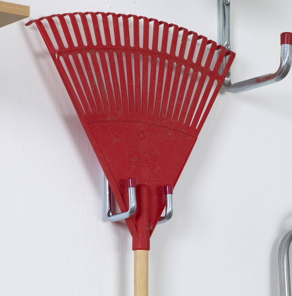 Utility hook, bent, 7cm, HABO 8527, Silver / Red in the group Storage / Storage room and garage / Utensil holders at SmartaSaker.se (40483)