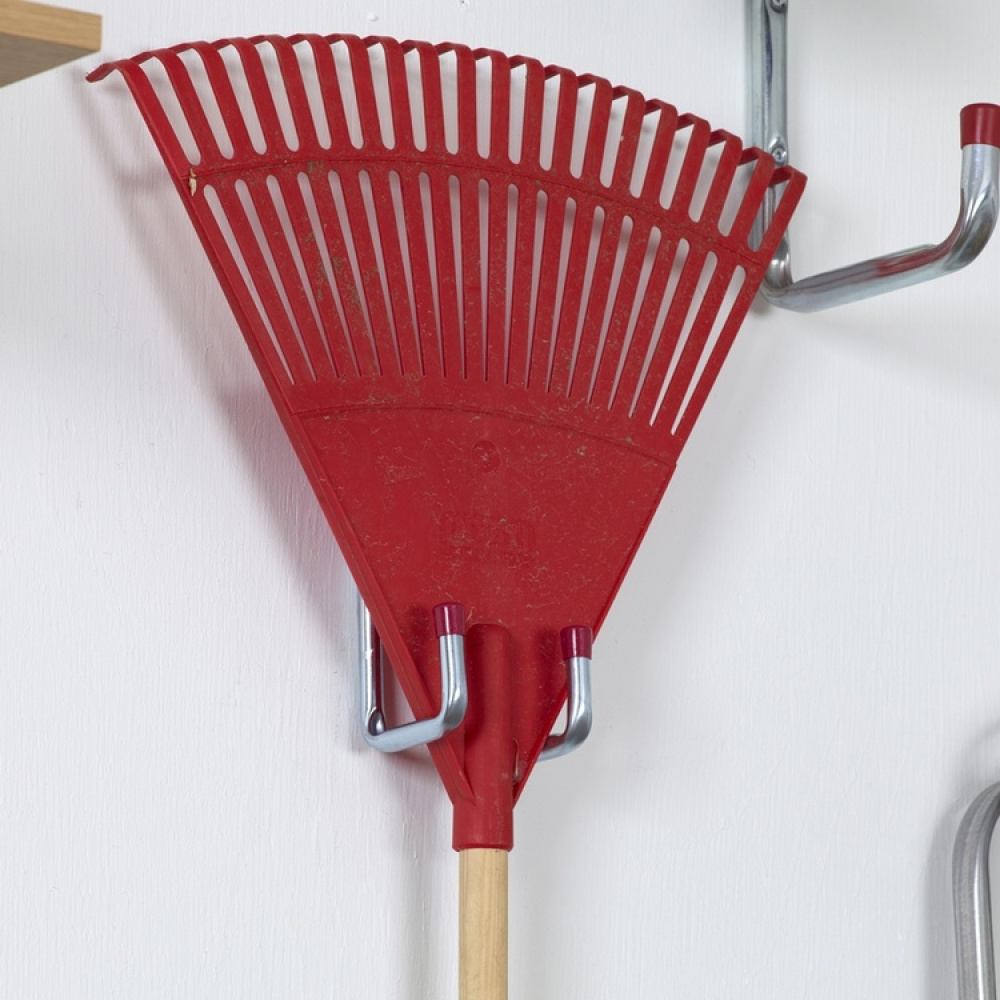Utility hook, bent, 7cm, HABO 8527, Silver / Red in the group Storage / Storage room and garage / Utensil holders at SmartaSaker.se (40483)