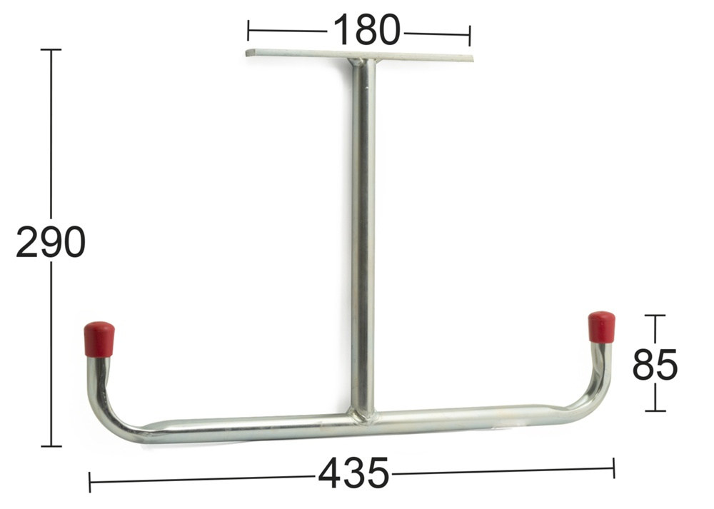 Utility hook, Ceiling, Double, 45cm, HABO, Steel in the group Storage / Storage room and garage / Utensil holders at SmartaSaker.se (40486)