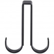 Double hook for shower walls, 8 mm, VIESTE, Black
