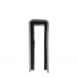 Double hook for shower walls, 8 mm, VIESTE, Black