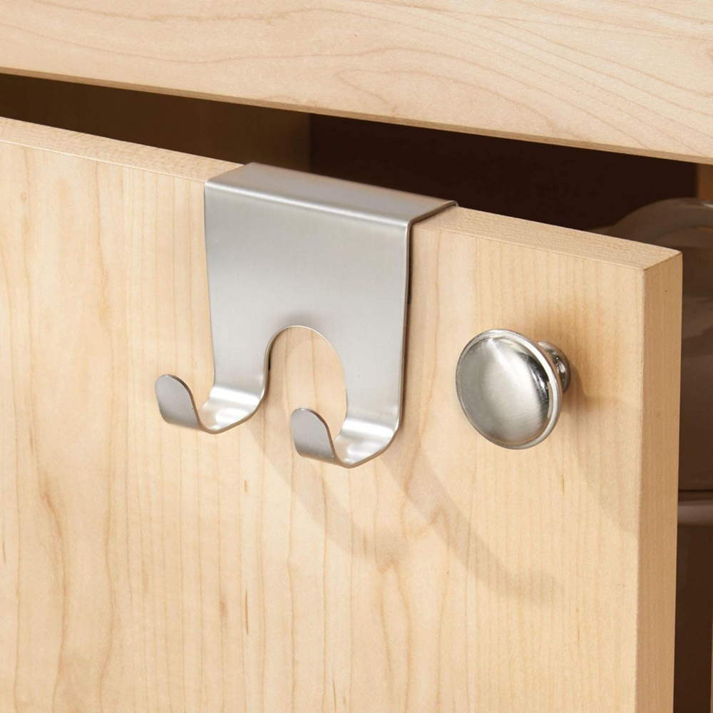 Double Hook for door, Metal, FORMA OTC, Silver in the group Storage / Kitchen storage / Kitchen cabinet organizers / Hooks at SmartaSaker.se (40495)