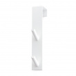 Double hook over door, Metal, GANCHO DOBLE, 3 x 4 x H 18 cm, White Double hook over door, Metal, GANCHO DOBLE, 3 x 4 x H 18 cm, White