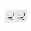 Double hook, Self-adhesive, Square, BESLAGSBODEN, 9 x H 4,5 cm