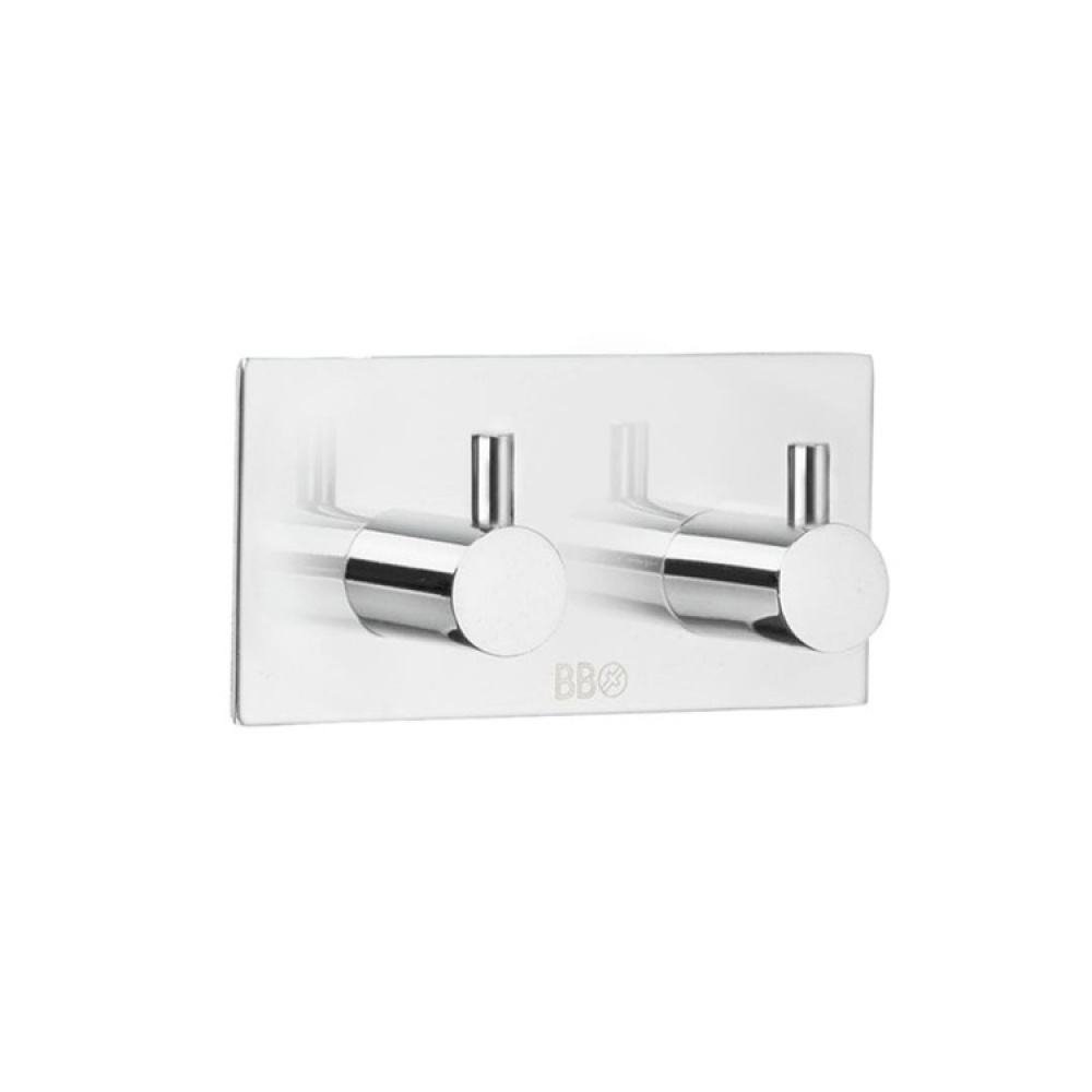 Double hook, Self-adhesive, Square, BESLAGSBODEN, 9 x H 4,5 cm in the group Storage / Bathroom storage at SmartaSaker.se (40501)