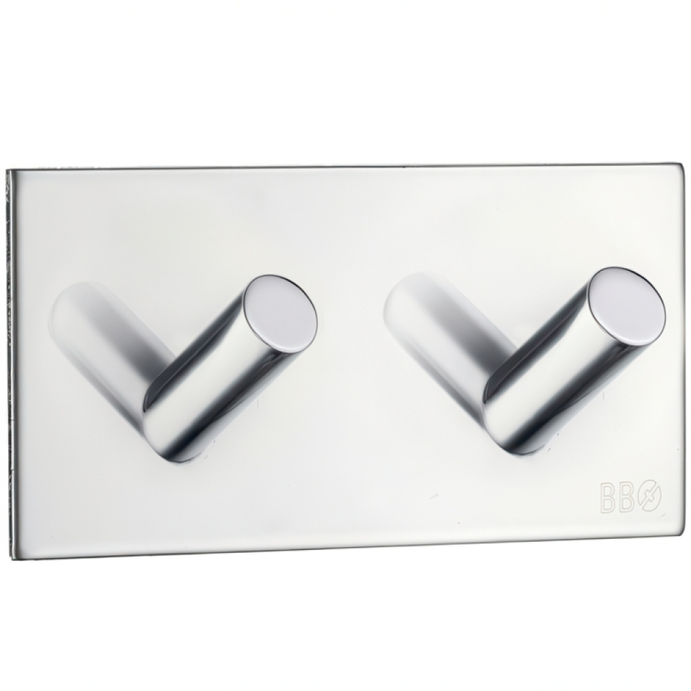 Double hook, Self-adhesive, Square, BESLAGSBODEN, 9 x H 4,5 cm in the group Storage / Magnets and adhesives / Self-adhesive hooks at SmartaSaker.se (40502)