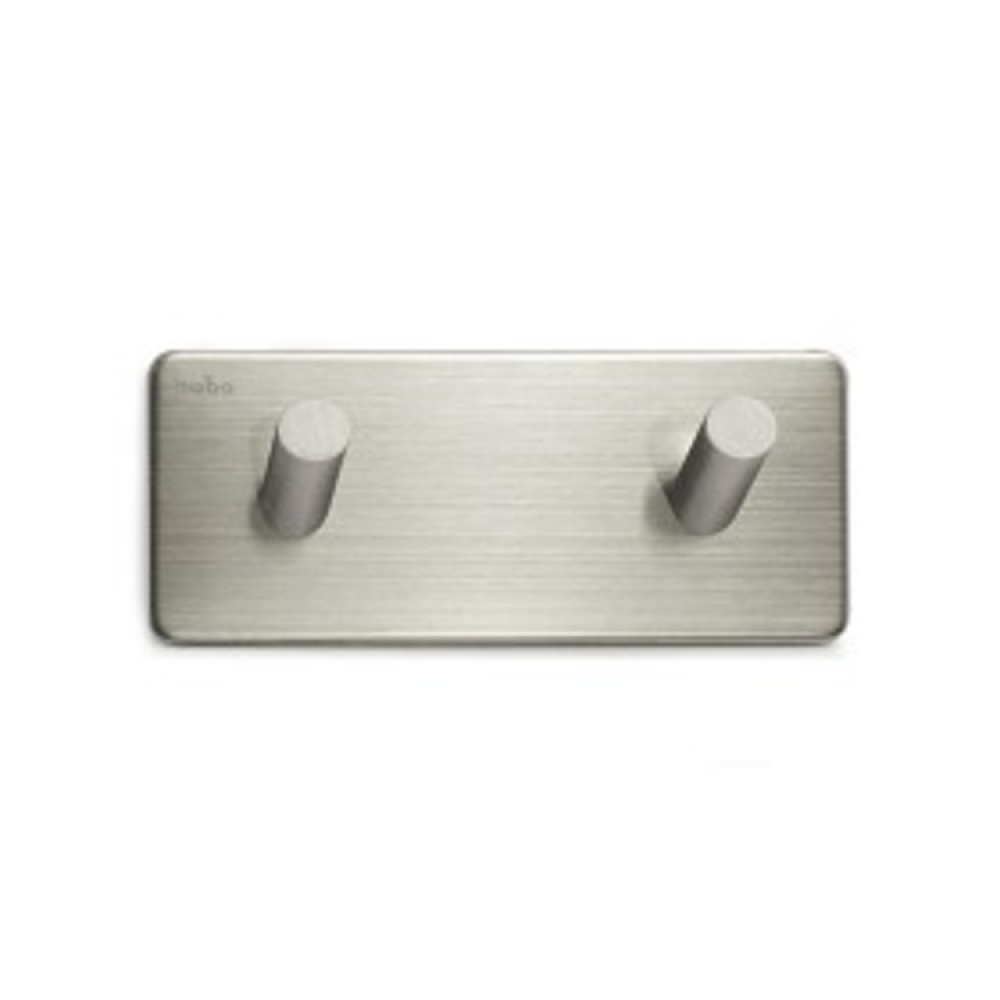 Double hook, Self-adhesive, Square, HABO EDGE, 12 x H 5 cm in the group Storage / Magnets and adhesives / Self-adhesive hooks at SmartaSaker.se (40503)