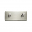Double hook, Self-adhesive, Square, HABO EDGE, 12 x H 5 cm