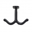 Double hooks for hat shelf, Set of 2, KROK 140, Black Double hooks for hat shelf, Set of 2, KROK 140, Black