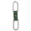 Two Carbiner Clips, Linked, DUAL-CLIP BUDDY, Kikkerland, Silver / Green Two Carbiner Clips, Linked, DUAL-CLIP BUDDY, Kikkerland, Silver / Green
