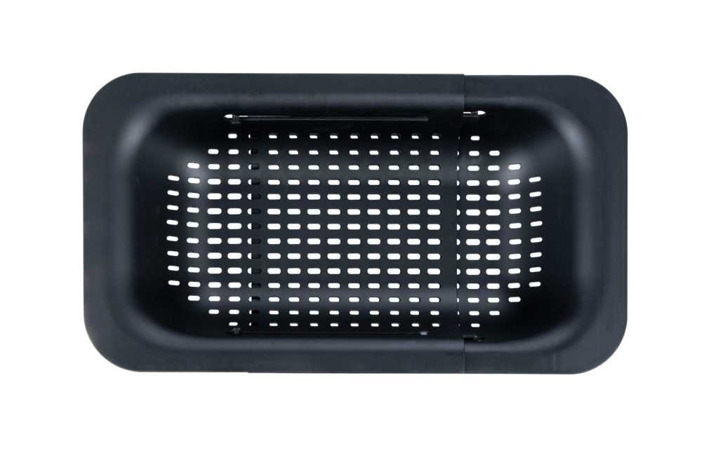 Colander , Over Sink, OUTDOOR COLANDER, 36,5 ~ 50 x 20x H 7 cm, Black in the group Storage / Kitchen storage / Dish racks and sink accessories at SmartaSaker.se (40514)