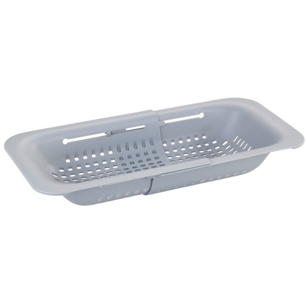 Colander , Over Sink, GREY COLANDER, 36,5 ~ 50 x 20 x H 7 cm, Light Grey in the group Storage / Kitchen storage / Dish racks and sink accessories at SmartaSaker.se (40515)