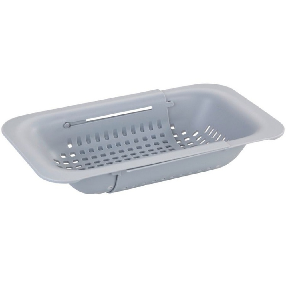 Colander , Over Sink, GREY COLANDER, 36,5 ~ 50 x 20 x H 7 cm, Light Grey in the group Storage / Kitchen storage / Dish racks and sink accessories at SmartaSaker.se (40515)