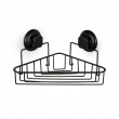 Corner Shower Basket with suction cup, BESTLOCK, 23,8 x 23,8 x H12,8 cm, Black Corner Shower Basket with suction cup, BESTLOCK, 23,8 x 23,8 x H12,8 cm, Black