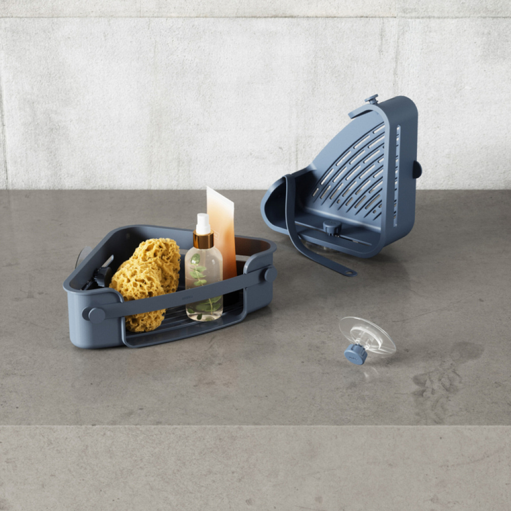 Shower Corner Bin, UMBRA FLEX ADHESIVE, 19 x 30 x H 8 cm in the group Storage / Bathroom storage / Bath and shower caddies at SmartaSaker.se (40519)