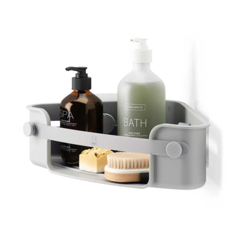 Shower Corner Bin, UMBRA FLEX ADHESIVE, 19 x 30 x H 8 cm in the group Storage / Bathroom storage / Bath and shower caddies at SmartaSaker.se (40519)