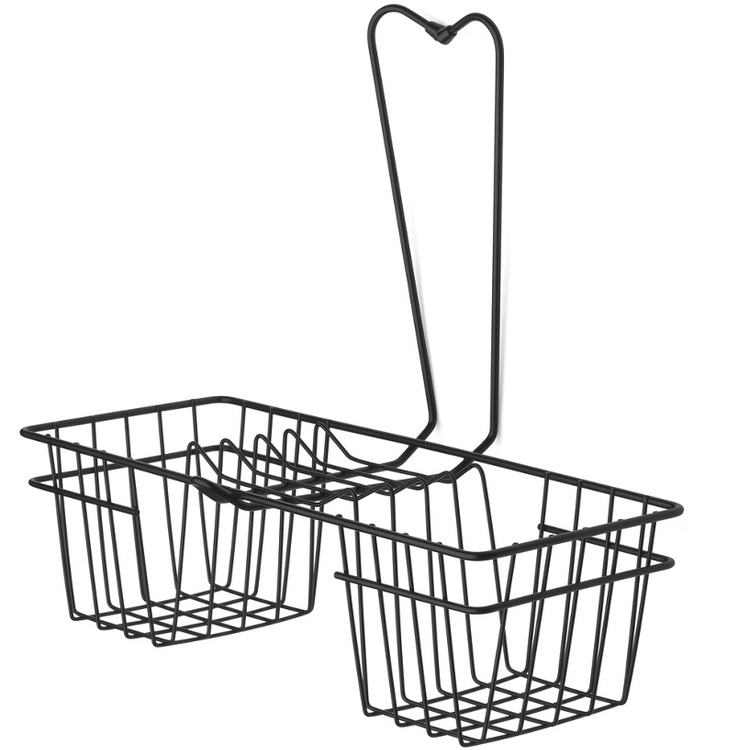 Hanging bathroom basket, HABO LAVENDER, 40 x 19,5 x H 37 cm, Black in the group Storage / Bathroom storage / Bath and shower caddies at SmartaSaker.se (40520)