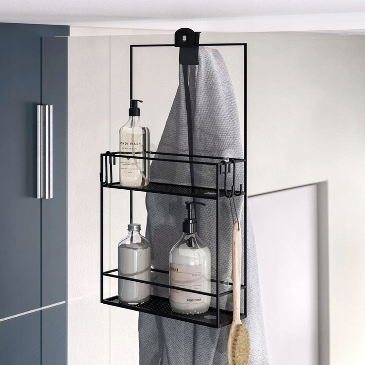 Shower basket in metal,