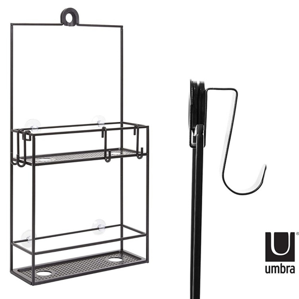 Shower basket in metal,