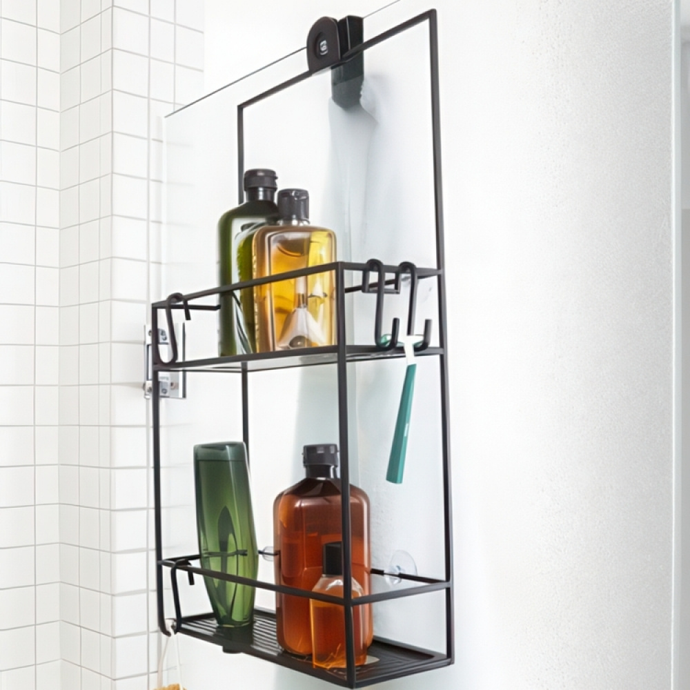 Shower basket in metal,