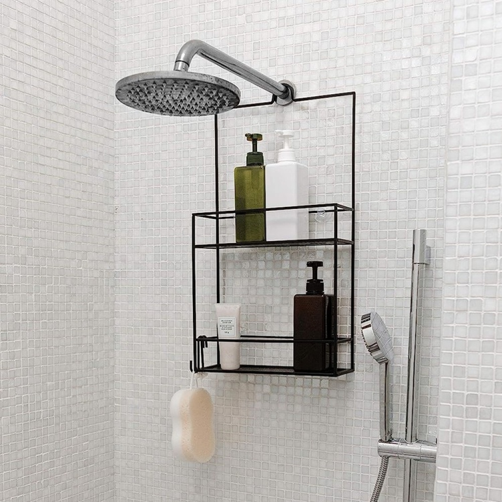 Shower basket in metal,