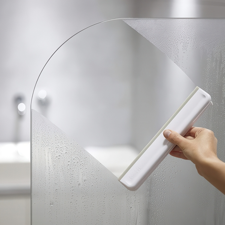 Shower Squeegee with hook, EASY-STORE COMPACT, Joseph Joseph, Light Grey in the group Storage / Bathroom storage at SmartaSaker.se (40530)