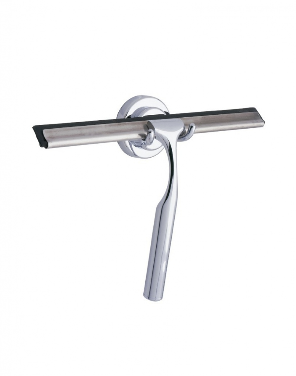 Squeegee with hooks, TERNI, 24,5 x H 16,5 cm, Chrome in the group Storage / Bathroom storage at SmartaSaker.se (40531)