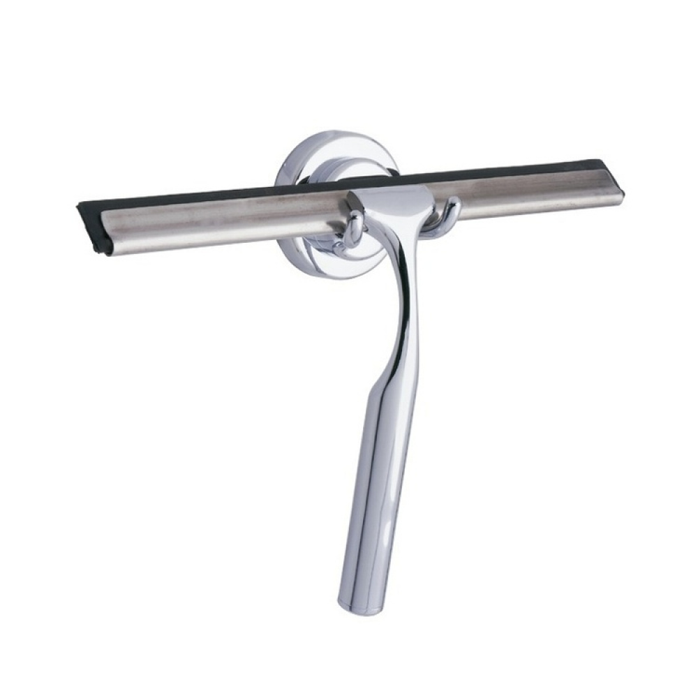 Squeegee with hooks, TERNI, 24,5 x H 16,5 cm, Chrome in the group Storage / Bathroom storage at SmartaSaker.se (40531)