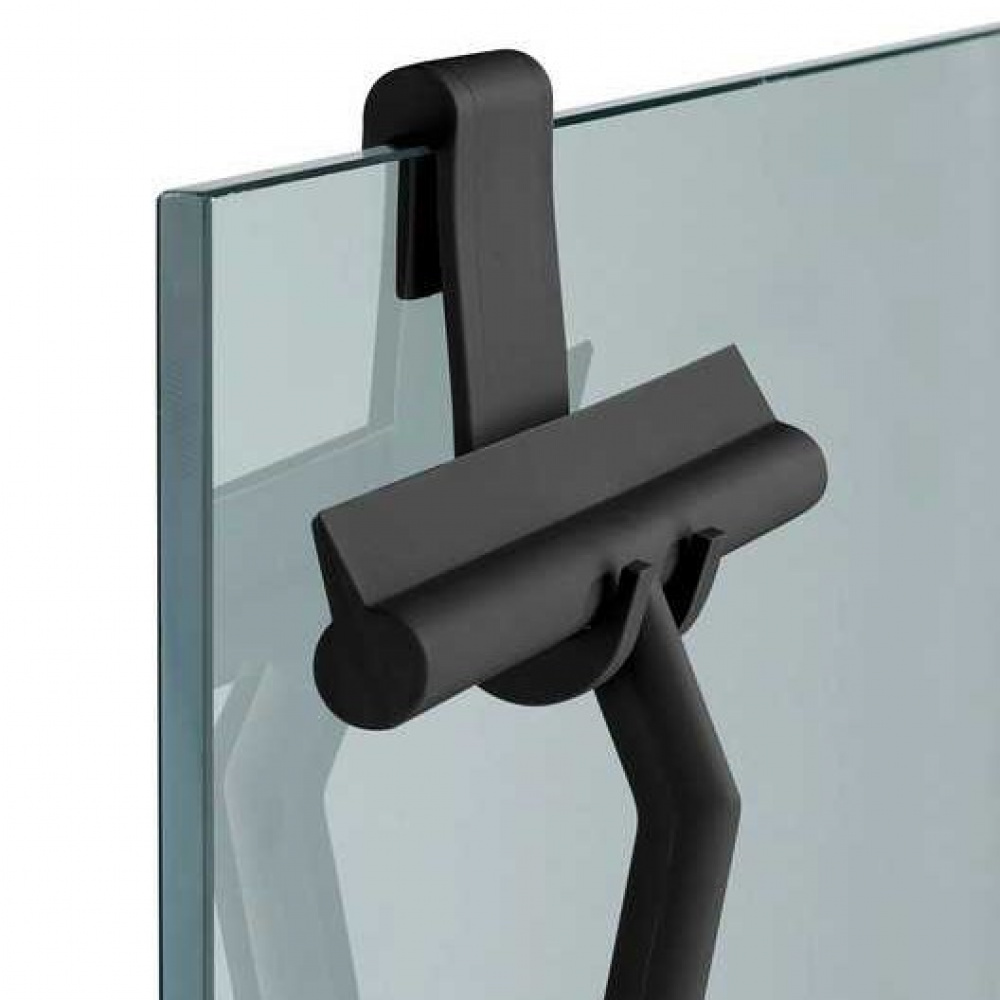 Shower Squeegee with over-door hook, MOLA, Black in the group Storage / Bathroom storage at SmartaSaker.se (40534)