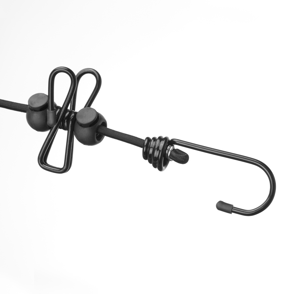 Universal elastic cord, 12 clips, ELASTICA, 2 - 4 m, Black in the group Storage / Laundry and care / Drying racks at SmartaSaker.se (40538)