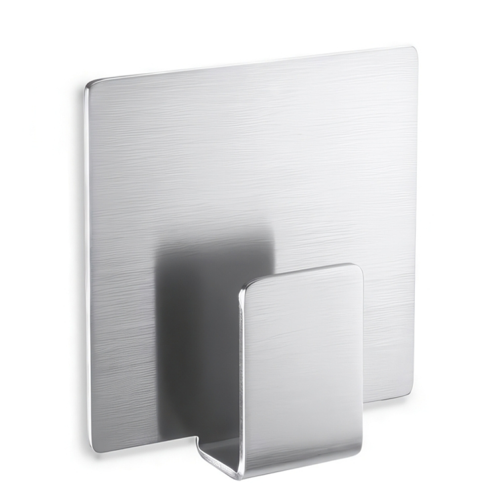 Hook, Self-adhesive, APPESO, 5,5 x H 5,8 cm, Zack, Brushed stainless steel in the group Storage / Bathroom storage at SmartaSaker.se (40542)