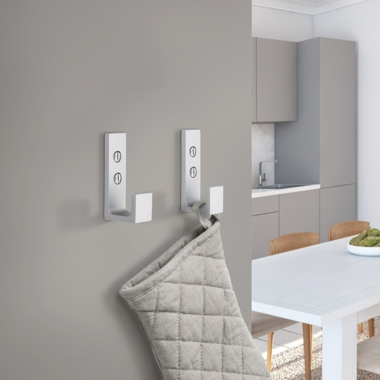 Single hook, BESLAGSBODEN, Aluminum in the group Storage / Bathroom storage at SmartaSaker.se (40543)