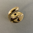 Hook, Mini, EXMEZ, H 3,3 cm, Brass Hook, Mini, EXMEZ, H 3,3 cm, Brass