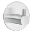 Hook, Self-adhesive, BESLAGSBODEN, Ø 4,8 cm, Brushed stainless steel  Hook, Self-adhesive, BESLAGSBODEN, Ø 4,8 cm, Brushed stainless steel