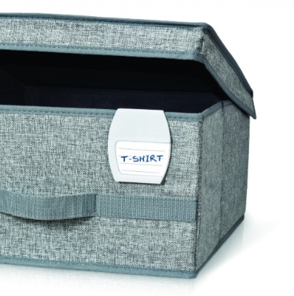 Labels for baskets and boxes, 4 pieces, BIN CLIPS, 7 x 8 cm, White in the group Storage / Magnets and adhesives / Signs and labels at SmartaSaker.se (40552)