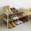 Expandable Shoe Rack in Metal, Stackable, FRAME, Yamazaki