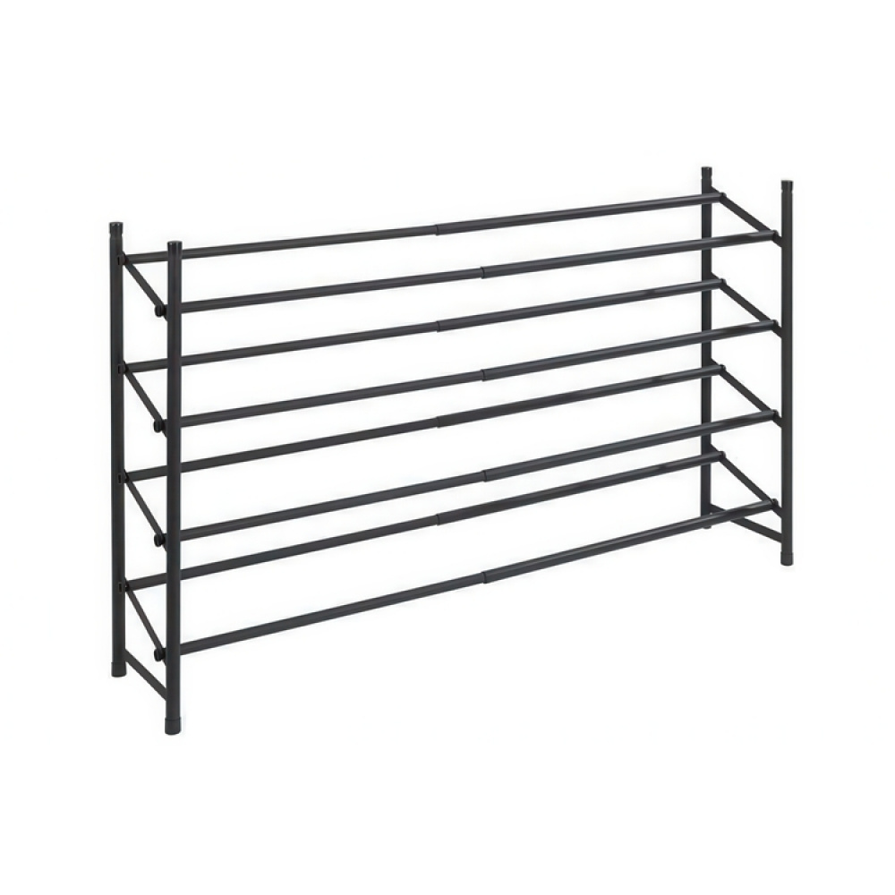 Expandable Shoe Rack, HERO NON-SLIP, 62~115 x 23 x H 68 cm, Black in the group Storage / Hallway storage / Shoe racks at SmartaSaker.se (40566)